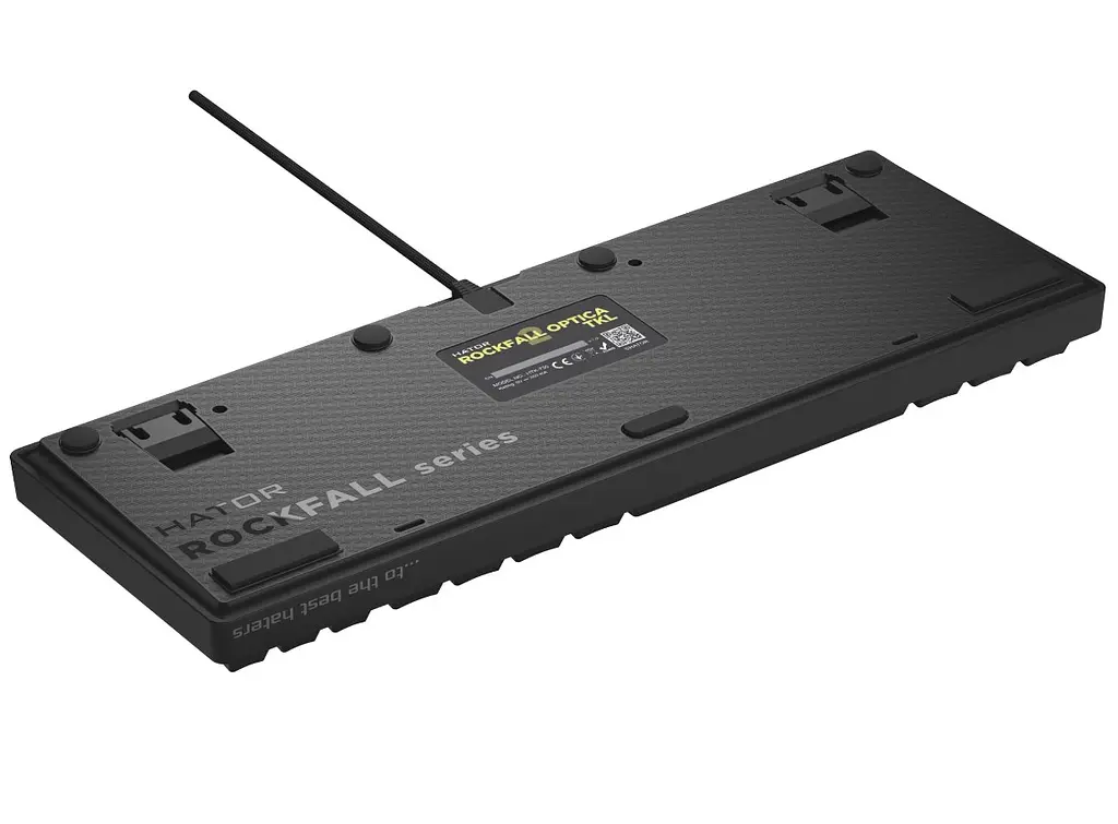 Клавіатура ігрова оптико-механічна HATOR HTK730 Rockfall 2 Kailh Optical Black rev2 - фото 5