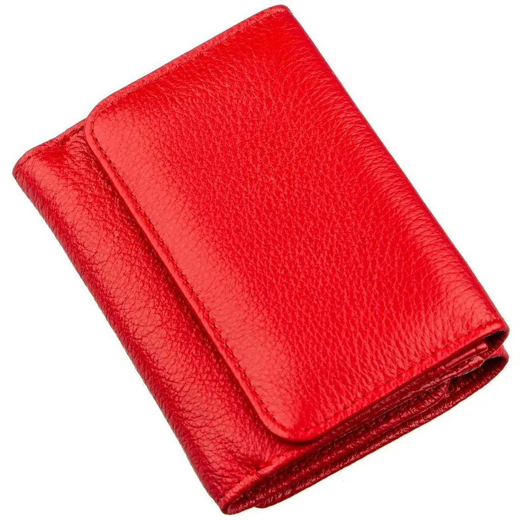 Яскравий компактний жіночий гаманець ST Leather 18892 червоний - фото 6