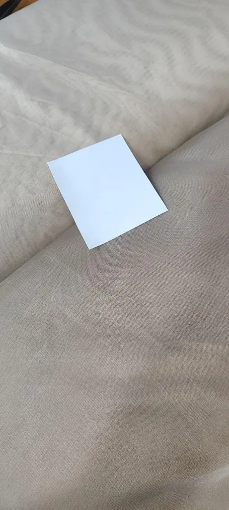 Тюль шифон вуаль світло-бежевий без обважнювача 600х260 - фото 7
