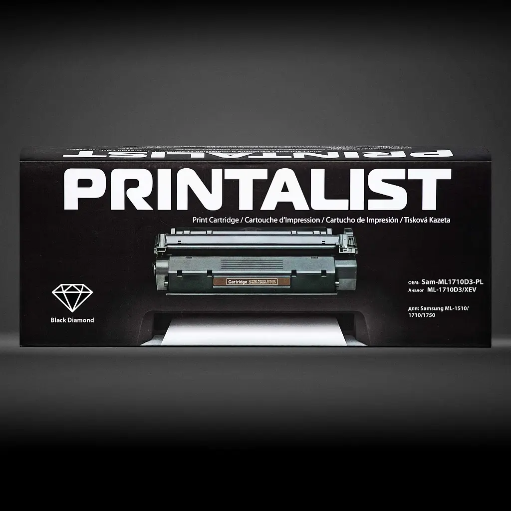 Картридж тон. PRINTALIST для Samsung ML-1510/1710/1750 аналог ML-1710D3/XEV Black ( 3000 ст.) (Sam-ML1710D3-PL) - фото 2