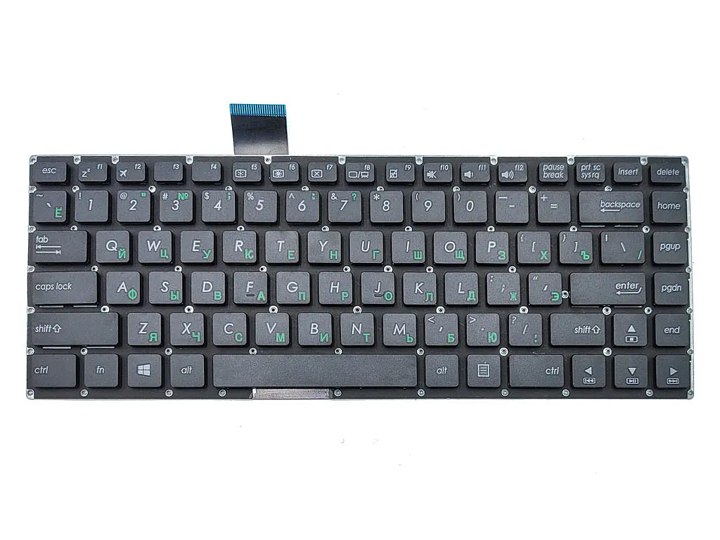 Клавіатура для ASUS VivoBook E402, E402M, E402MA, E402SA, E402S, E402N (RU Black без рамки) Оригінал. - фото 3