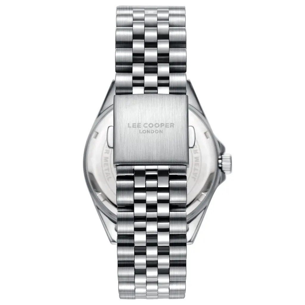 Наручний годинник чоловічий Lee Cooper Daytona Black Сріблястий (3430) - фото 3