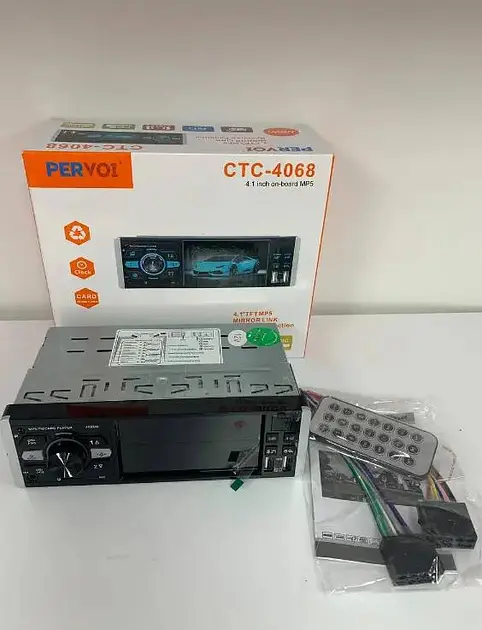 Автомагнітола Pervoi з Bluetooth, двома USB, 4.1 екраном, Stereo на базі Mirror Link XPRO CTC-4067 (44850-CTC-4067_967) - фото 2