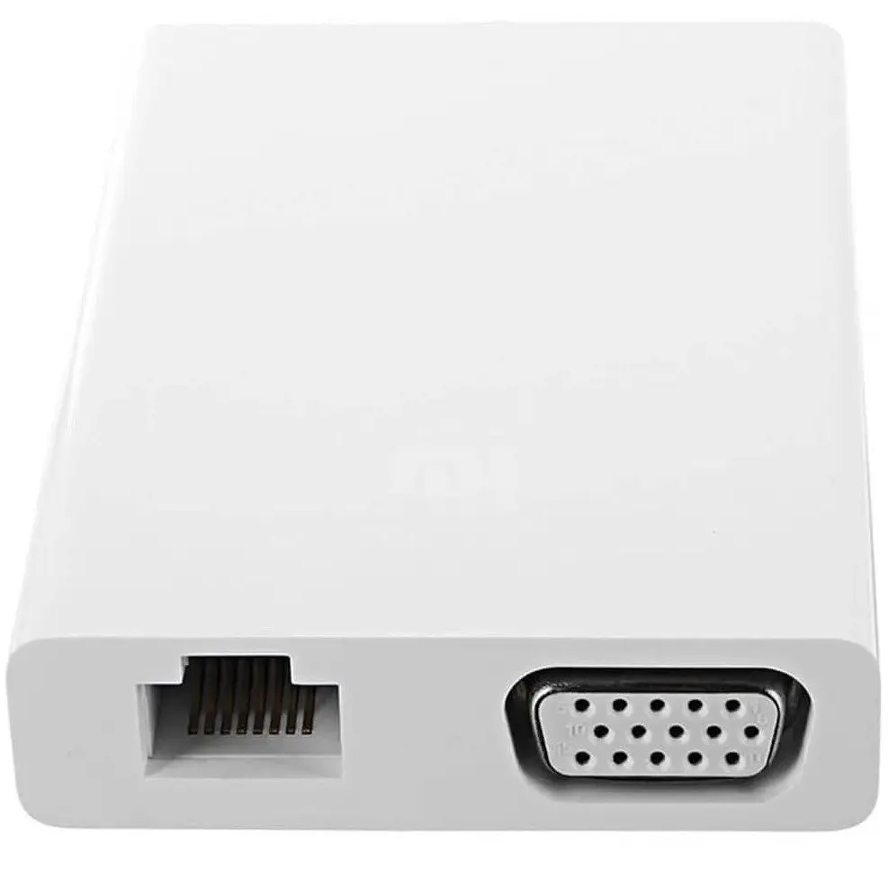 Адаптер хаб Type-C Xiaomi на VGA Lan RJ-45 Usb multi-functional adapter - фото 3