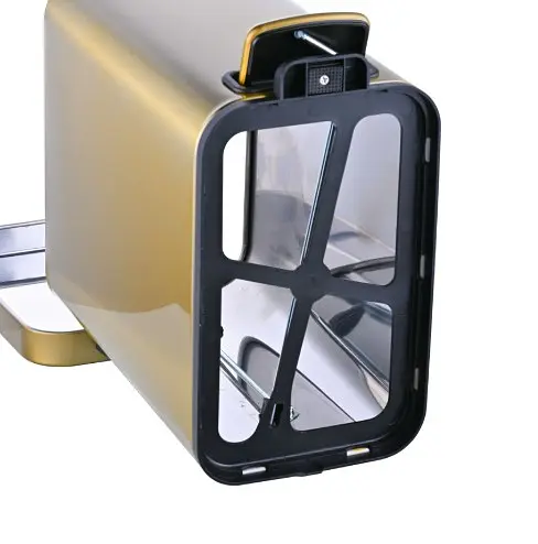 Відро для сміття Mixxus Premium Quadro-TC0105 Brushed Gold з плавним закриттям, прямокутне 5 л золотий (MI8394) - фото 7