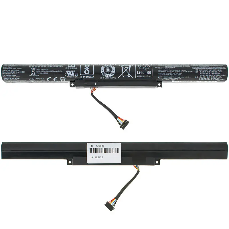 Батарея для ноутбука Lenovo L14S4E01 (IdeaPad: 500-15ACZ 500-15ISK Z51-70) 14.8V 2800mAh 41Wh Чорний - фото 2