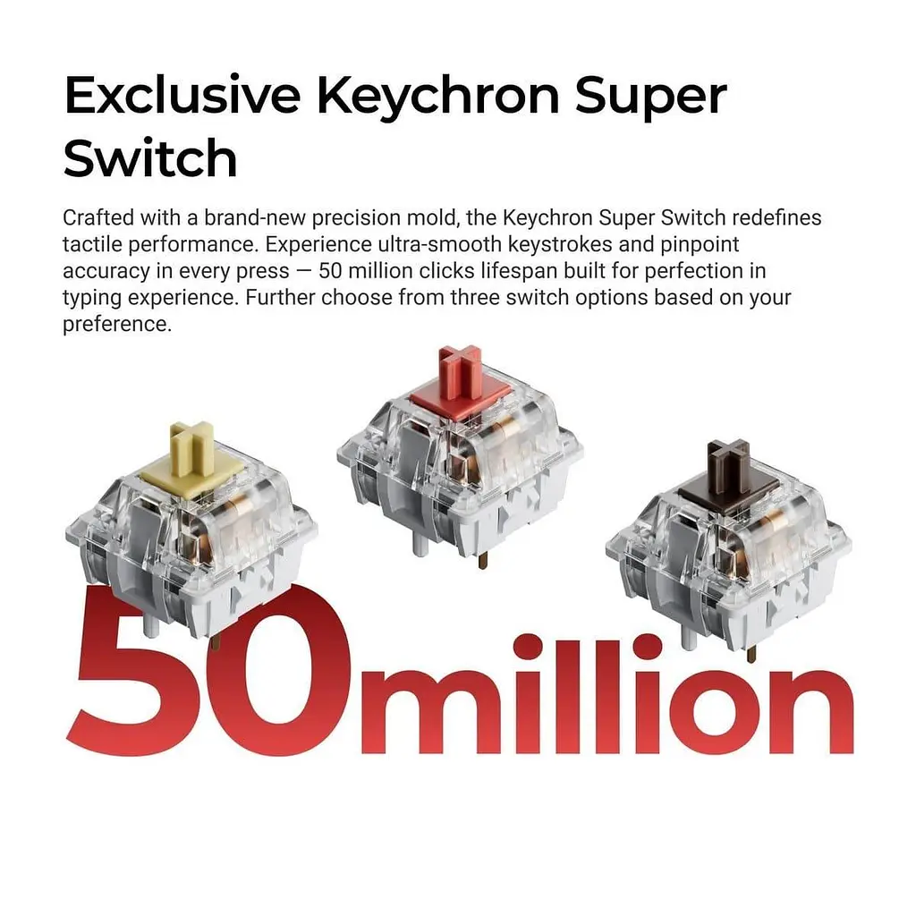 Клавиатура Keychron C3 Pro V2 87Key K pro Red USB-A QMK Hot-swap 8K EN/UKR RGB Black (C3PX-H1-UA) - фото 11