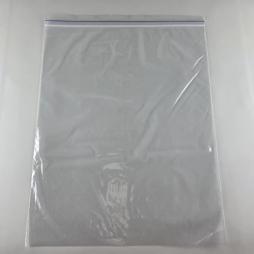 Пакети Zip-Lock прозорі 40x50 см, 100 шт, 50 мкм, поліетиленові пакети із застібкою