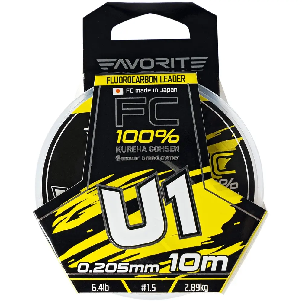 Флюорокарбон Favorite U1 FC 10 м 1.5/0.205 мм 6.4 lb/2.89 кг - фото 2