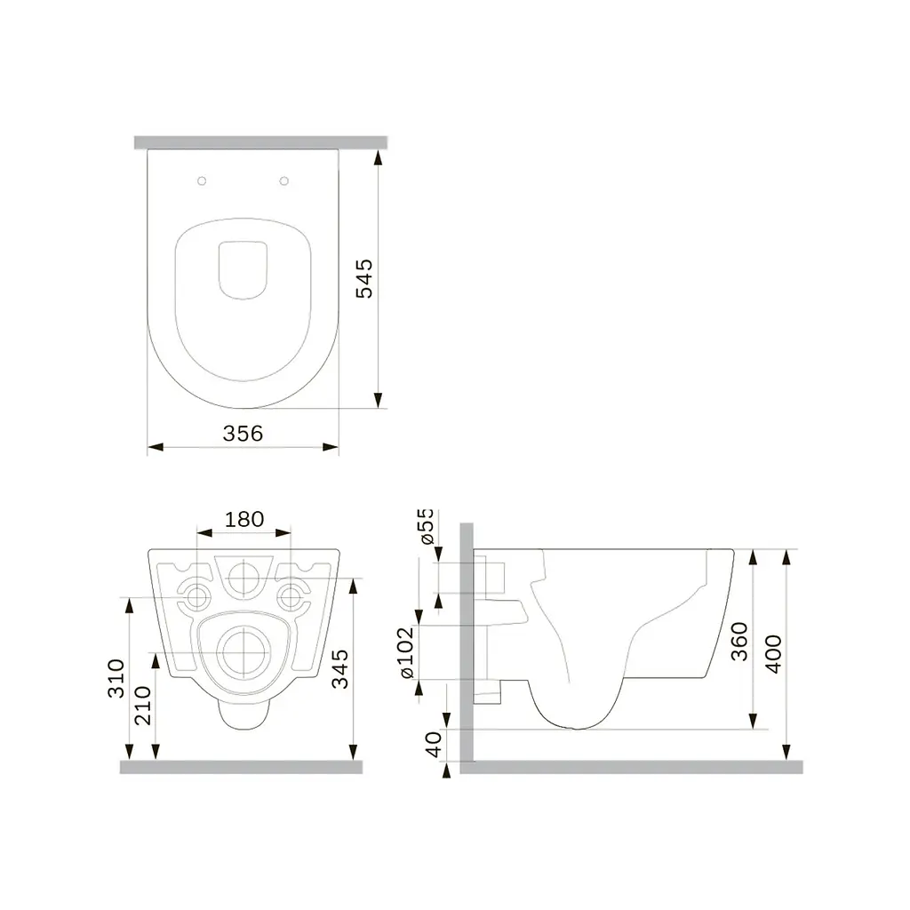Унітаз підвісний AM.PM Func AquaSpin Rimless з сидінням Soft Close дюропласт white CFA1903SC - фото 10