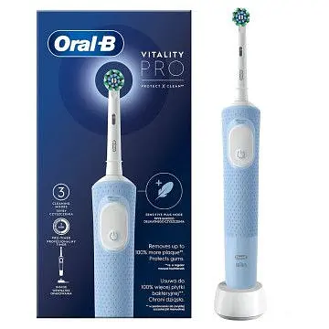 Зубна щітка BRAUN Oral-B Vitality D103.413.3 PRO Protect X Clean Vapor Blue - фото 4