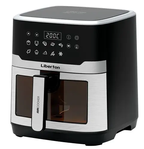 Мультипіч Liberton LAF-3211, Black/Inox, 1700W, 6,5л, 10 програм, керування сенсорне, таймер, автовідключення, антипригарне покриття чаші, 80-200 ˚C - фото 2