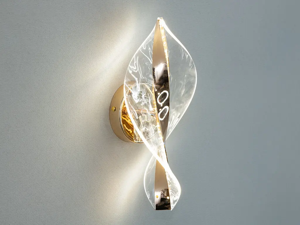 Светильник настенный LED Diasha F3851-4 6W 330 лм 220V золото - фото 3