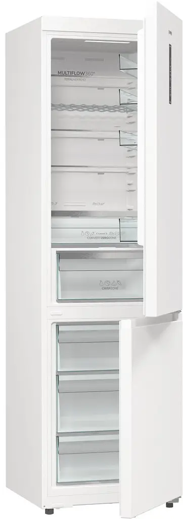 Холодильник Gorenje з нижн. мороз. камерою, 203х66х60см, 2 двері, 283(130) л, А+, Total NF, Зона св-ті, Інвертор, Зовн. Дисп, Wi-Fi, білий - фото 10