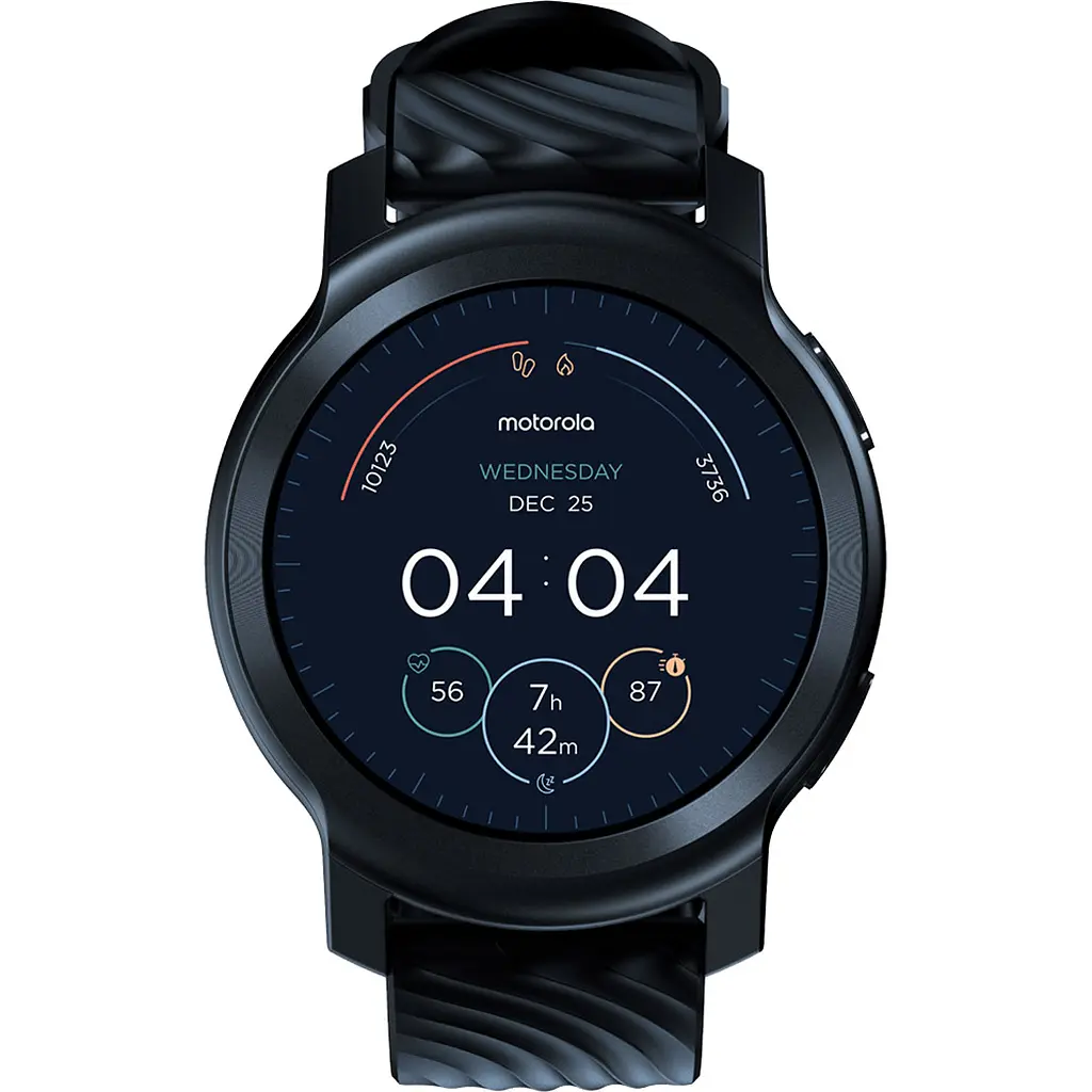 Смарт-годинник Motorola Moto Watch 100 Phantom Black [MOSWZ100-PB] [102586] - фото 2