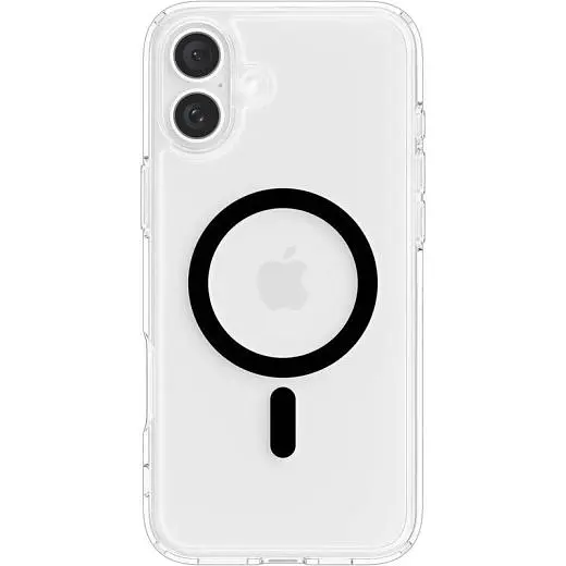 Прозрачный чехол Spigen Ultra Hybrid MagSafe Black для iPhone 16 (ACS08206) - фото 6