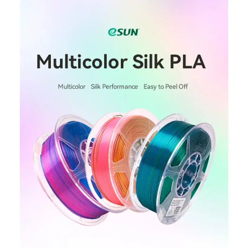 Пластик для 3D-принтера eSUN ePLA-Silk Mystic 1.75мм 1kg gold-red-green (ePLA-SilkMystic-P175GRG1) - фото 2