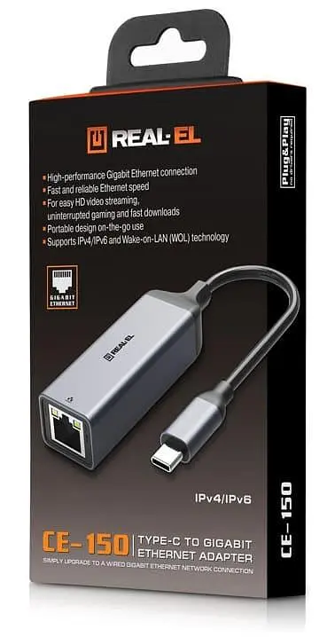 Мережева карта Real-EL USB CE-150 Black (EL123110004) - фото 5