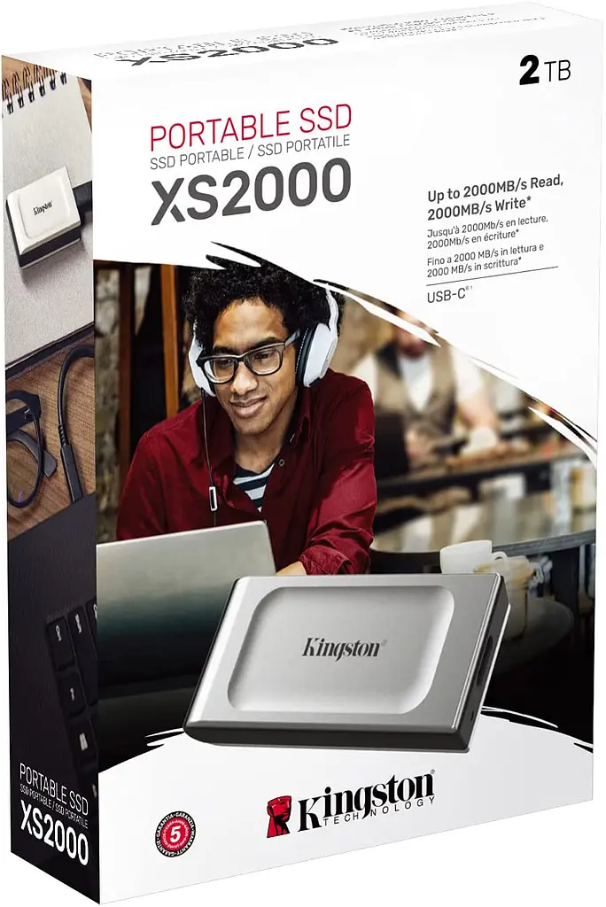 Зовнішній SSD накопичувач Kingston XS2000 2 TB [SXS2000/2000G] [77304] - фото 7
