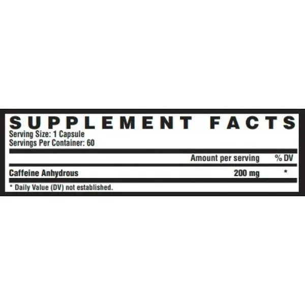 Кофеїн Nutrex Caffeine 60 caps (1086-100-20-7729857-20) - фото 2