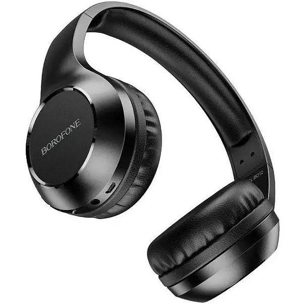 Наушники беспроводные Borofone BO12 - Блютуз Стерео Гарнитура накладная черная - фото 3
