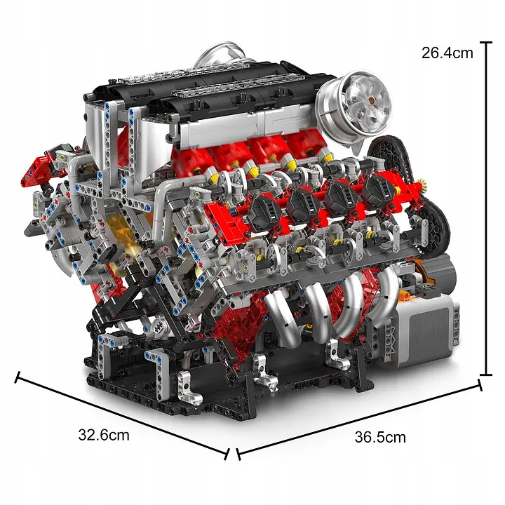 Конструктор двигун Mould King Technic Двигун V8  F488 для дітей та дорослих 2718 деталей  - фото 5