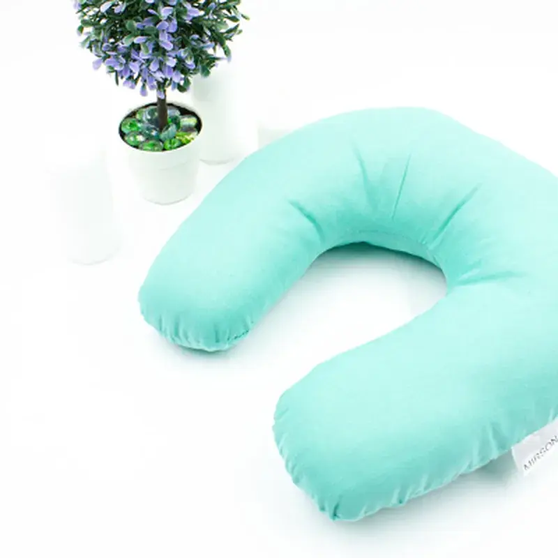 Подушка MirSon для подорожей №8735 Naturale Line 11-2208 Mint 50% Memory (2200006348207) - фото 4
