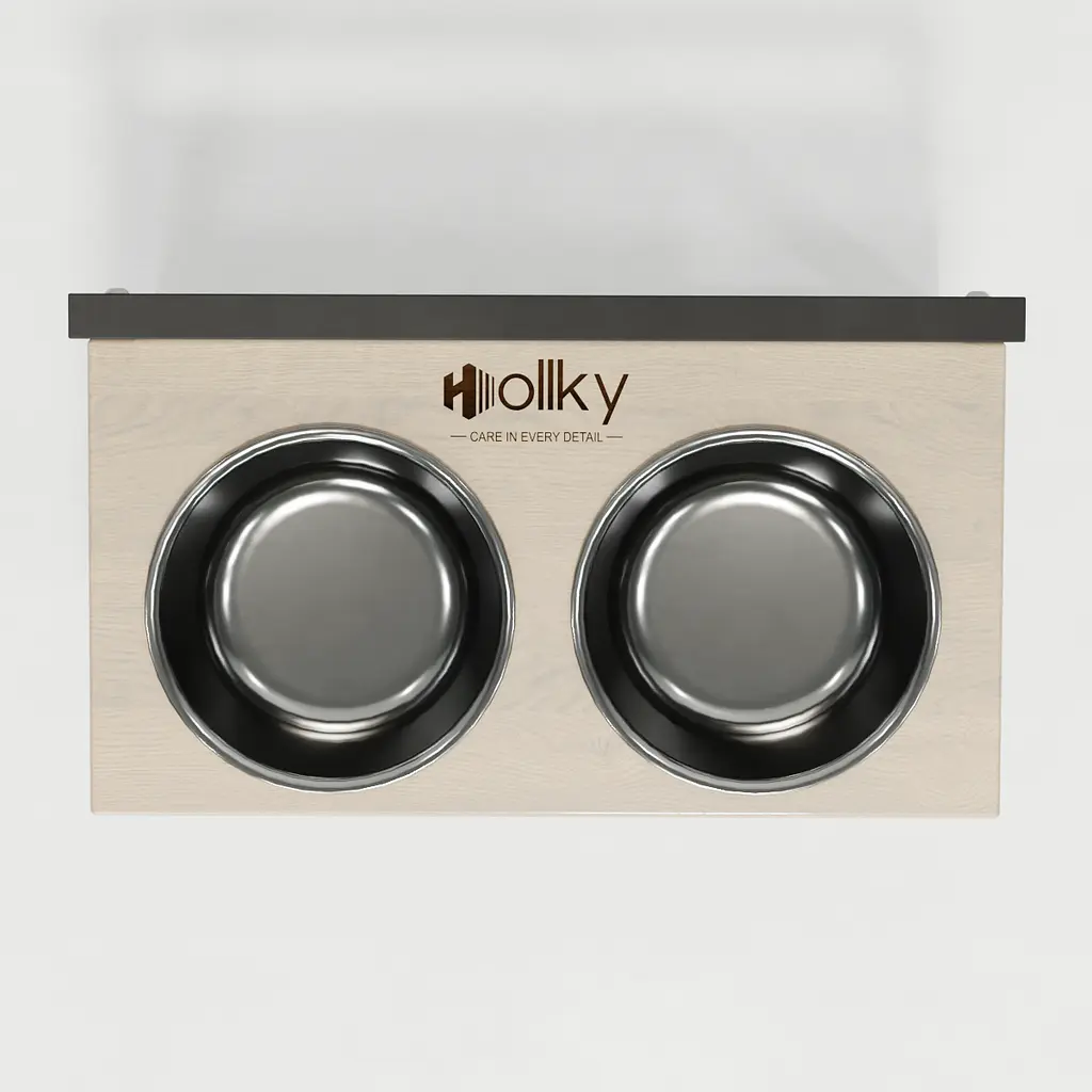 Hollky Flex M — миски на регульованій підставці для середніх собак (2 × 0.85 л) - фото 6