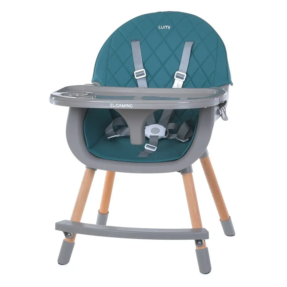 Стільчик для годування LUMI ME 1111 Teal екошкіра - фото 5