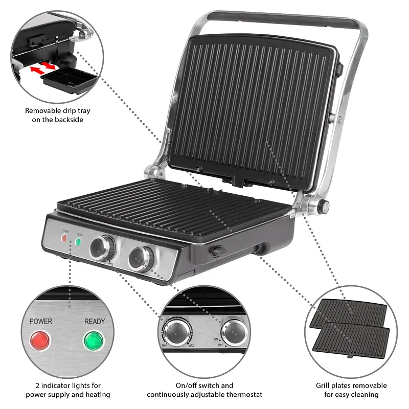 Гриль контактний PROFI COOK PC-KG 1029 - фото 4