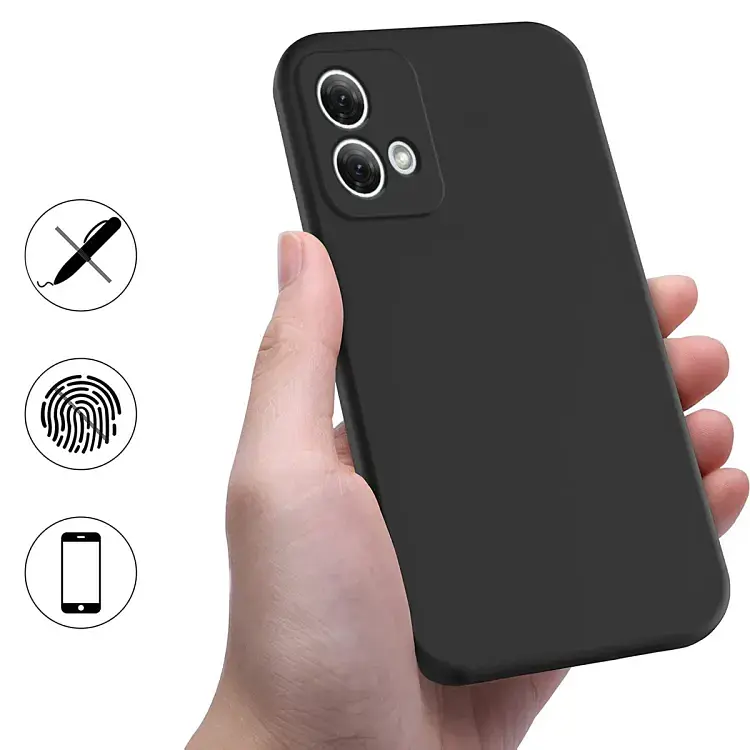 Силиконовый чехол BeCover для Motorola Moto G84 Black (710547) - фото 3