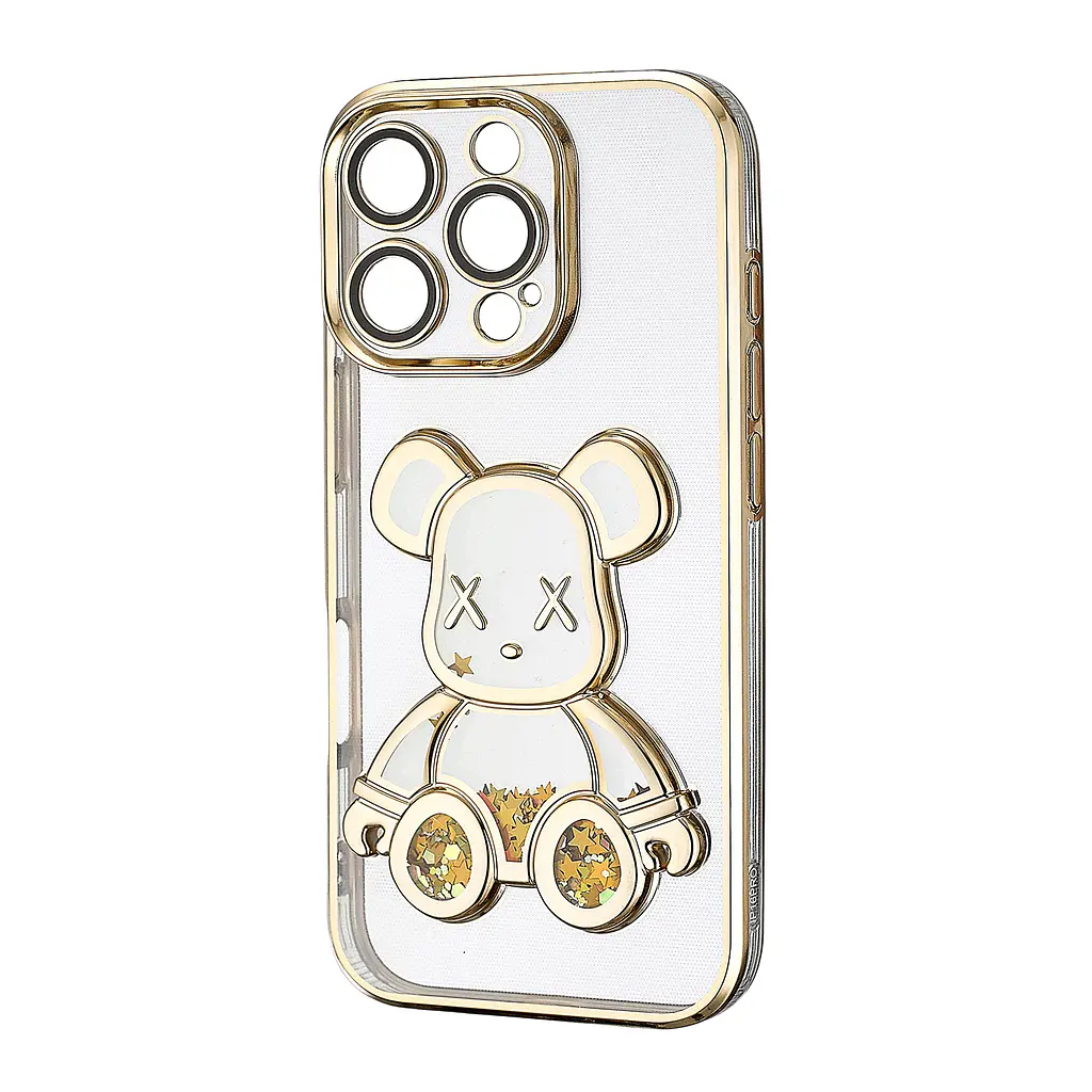 Чохол Shining Bear Case Protected Camera iPhone 16 Pro Gold