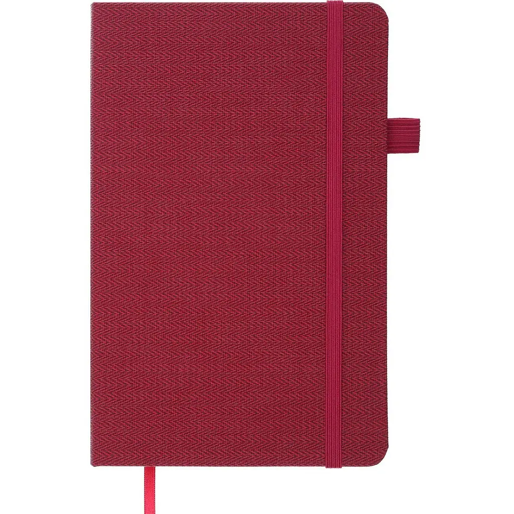 Книга записна Buromax Tweed в лінійку 195х125 мм бордова 96 аркушів (BM.291263-13) - фото 2