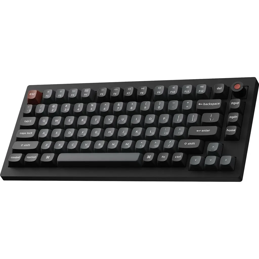 Клавіатура Keychron V1 8K Keychron Super Red Switch RGB USB UA Black (V1W-D1-UA) [168150] - фото 4