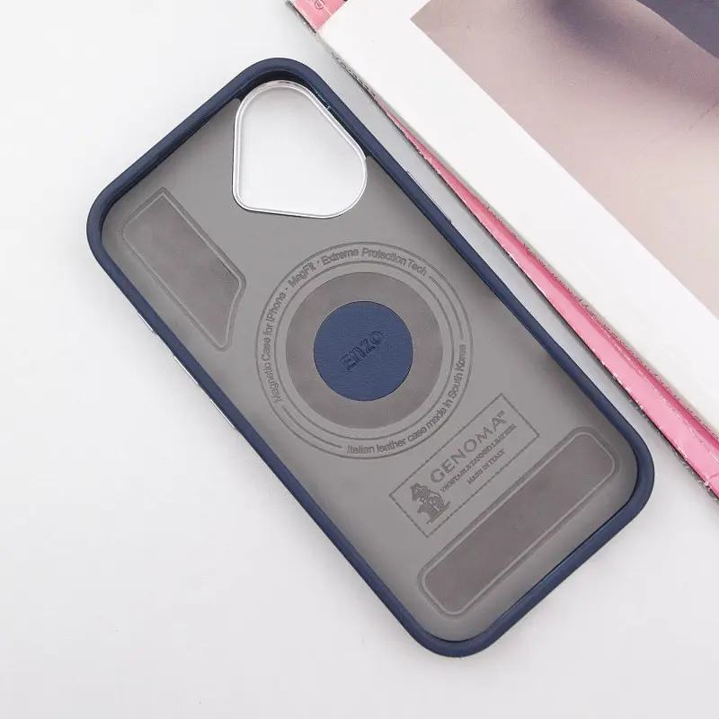 Чохол SGP PC+Leather with MagSafe для Apple iPhone 16 Plus (6.7) Blue - фото 3