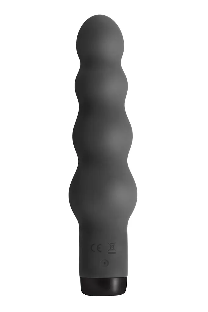 Вібратор S Pleasures Bullets Obsidian, чорний, у вигляді ряду кульок, 10 режимів, діаметр 4 см - фото 2