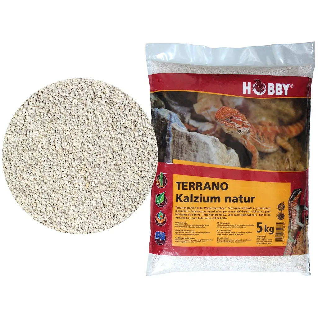 Субстрат кальцієвий Hobby Terrano Calcium Substrate natural 2-3мм, 5кг (34063) - фото 2