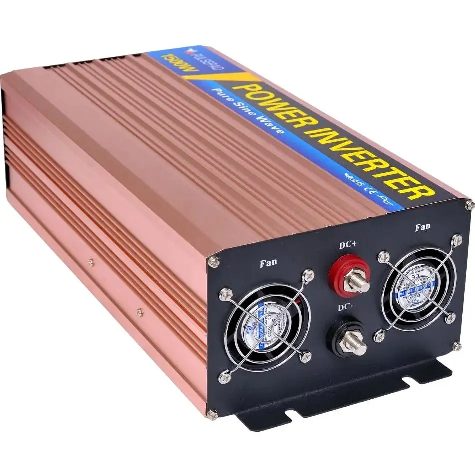 Автомобильный инвертор с зарядным устройством Pulsepad PSWCH-1500 12V 1500W Pure Sine Wave [111708] - фото 2