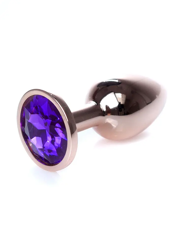 Анальна пробка - Jewellery Red Gold Plug Purple - фото 3