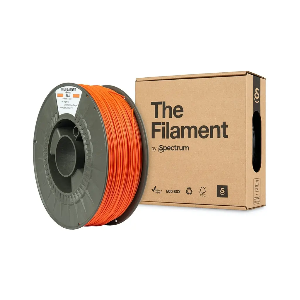 Пластик для 3D-принтера The Filament PLA 1.75 мм 1 кг MACHINERY ORANGE (TF-24012) - фото 3