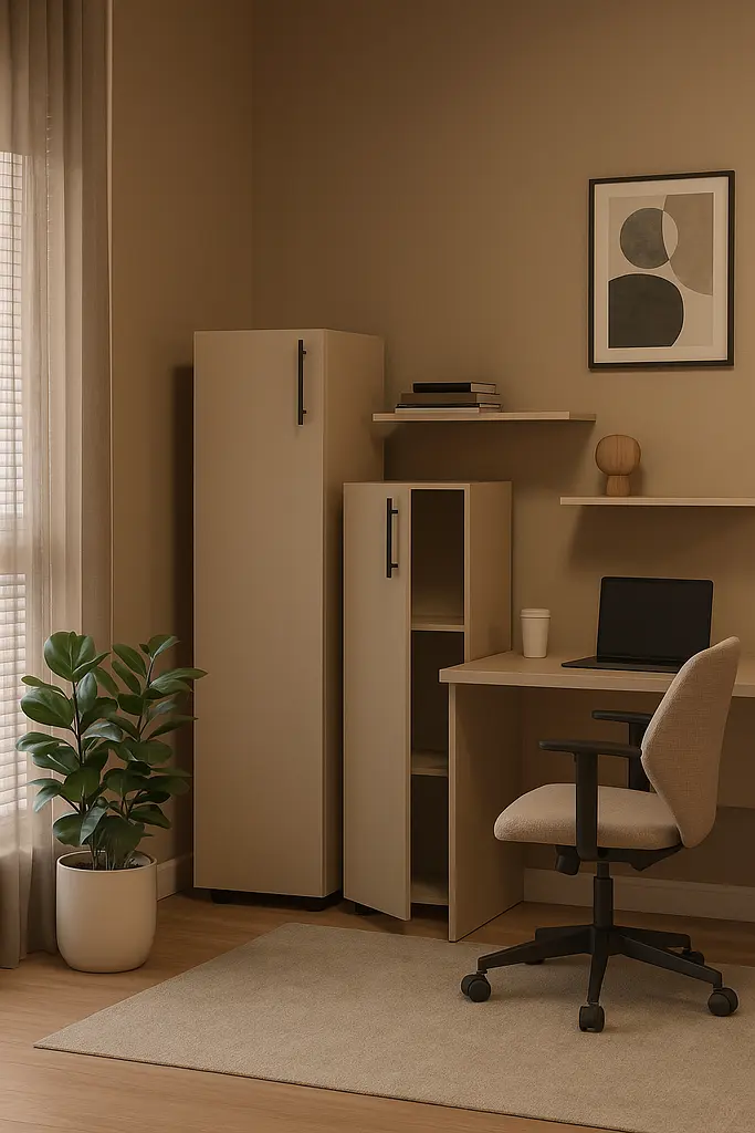 Пенал закритий середній ОП-712 Orange-Line 350х347х1103 Кашемір - фото 3