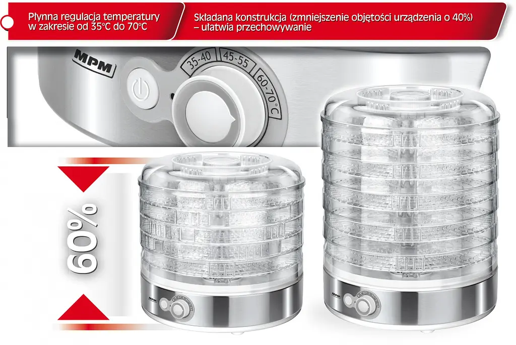 Сушка для овочів та фруктів MPM MSG-11 - фото 4