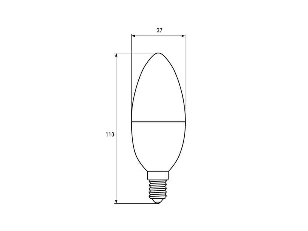 Лампа світлодіодна EUROELECTRIC 9W E14 CL (100) - фото 3