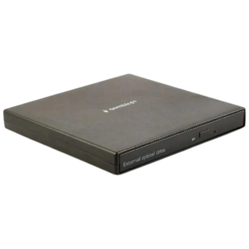 Зовнішній оптичний привід Gembird, Black, DVD+/-RW, USB 2.0 (DVD-USB-04)