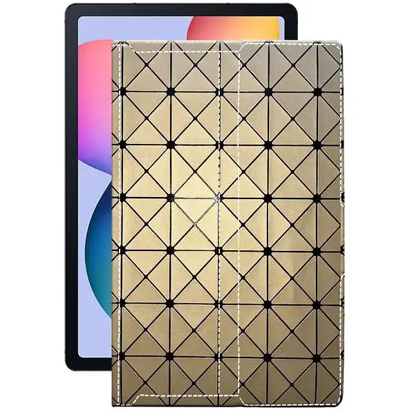 Чохол StatusCASE з екошкіри для планшету Samsung Galaxy Tab S6 lite Золотий ромб - фото 1