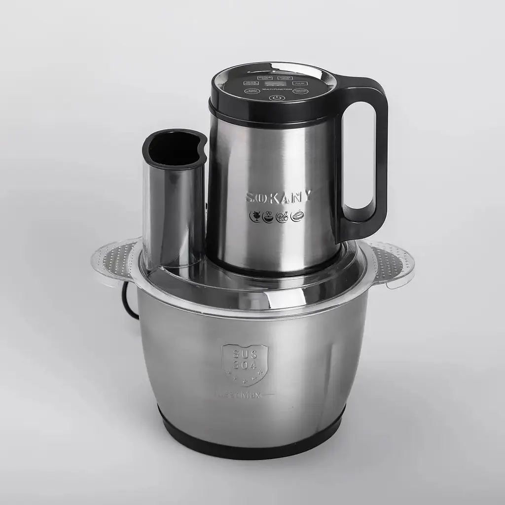 Многофункциональный блендер измельчитель Sokany SK-06035 LCD дисплей 900Вт 3.5л - фото 7