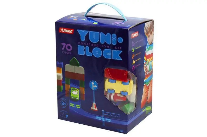 Конструктор "YUNI-BLOK" у коробці 70 деталей 1429 Юніка