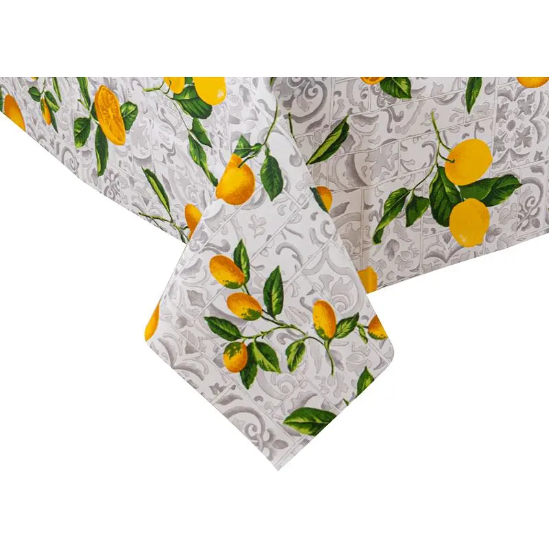 Скатертина Lefard Home Textile Limones Ceramica Gris водовідштовхувальна, 180х140 см (715-320) - фото 3