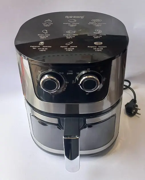 Аерофритюрниця Rainberg 8 л 4200 Вт чорна RB-2269 - фото 3