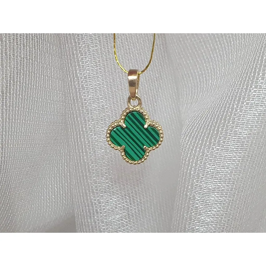 Золота підвіска Платон Конюшина з малахітом. 2П126/71Б - фото 2